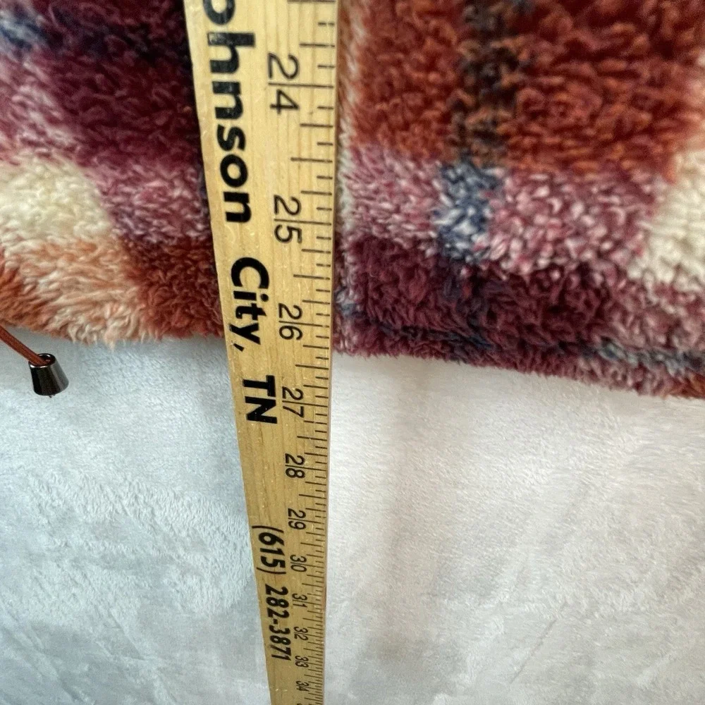 Jason Maxwell Outerwear Collection Womens Large Fleece Vest‎ Plaid Fall Colors